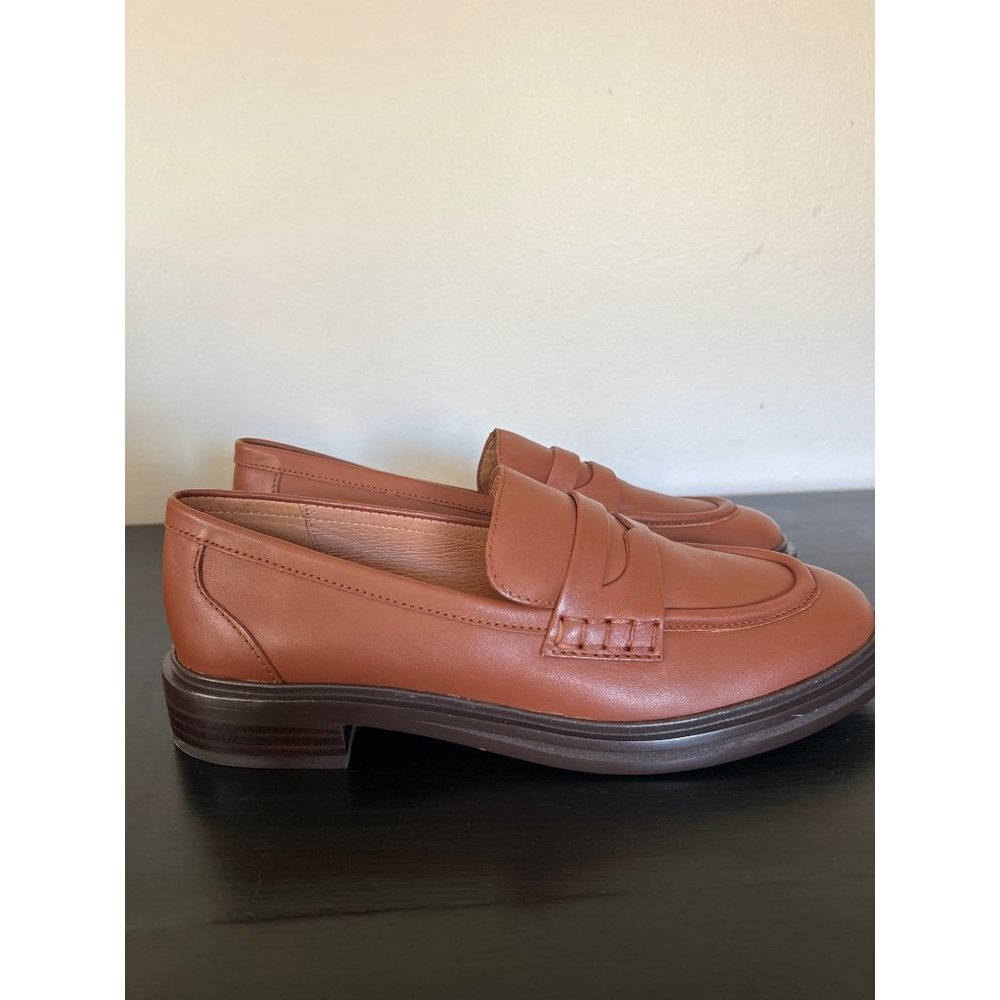 Madewell Chestnut Leather Loafers